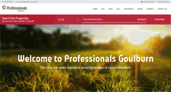 Desktop Screenshot of professionalsgoulburn.com.au