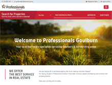 Tablet Screenshot of professionalsgoulburn.com.au